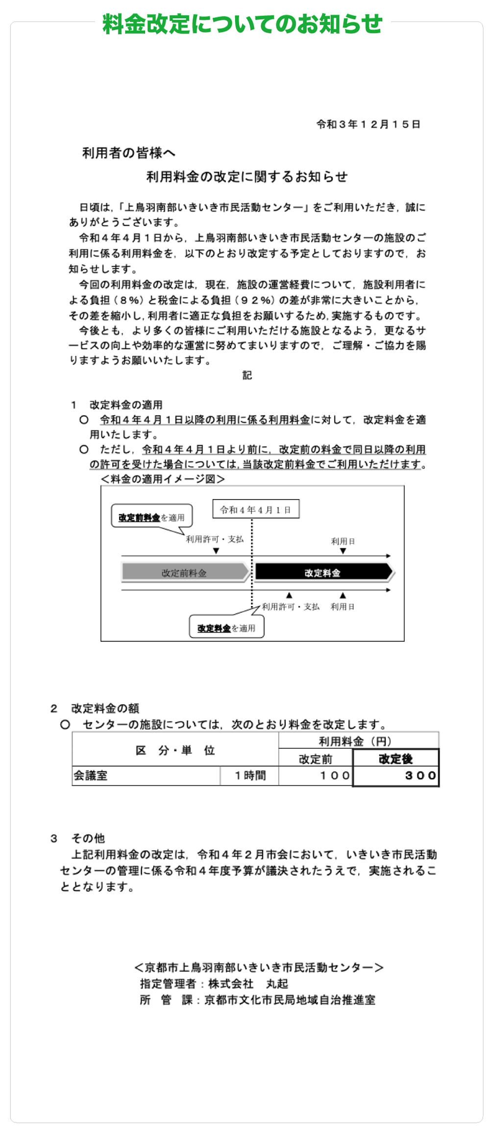 京都市上鳥羽南部いきいき市民活動センター